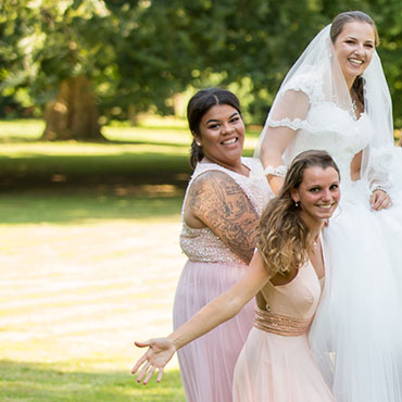 Hochzeit in Hamburg Freie Trauung Schloss Tremsbüttel geteiltes Bild Spaß Foto Fotograf Hannover Sergej Metzger