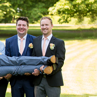 Hochzeit in Hamburg Freie Trauung Schloss Tremsbüttel geteiltes Bild Spaß Foto Videograf Hannover Hildesheim Sergej Metzger